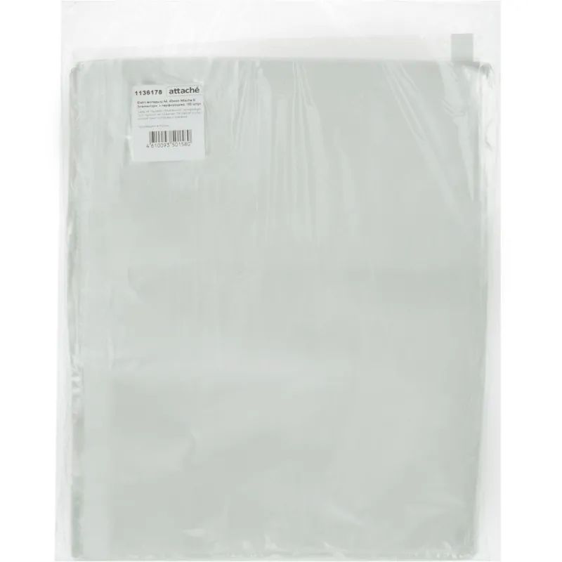 Файл-вкладыш А4 40мкм Attache Элементари с перфорацией,100 шт