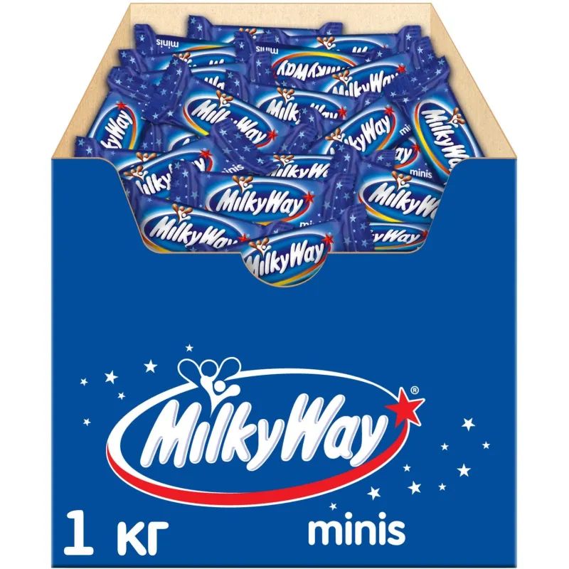 Шоколадный батончик Milky Way Minis, 1кг