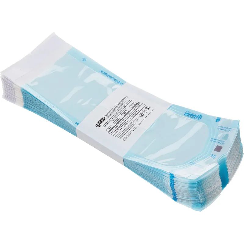 Пакет для стерилизации комбинир. 90 х 230 мм самокл. 100 шт/уп СтериТ