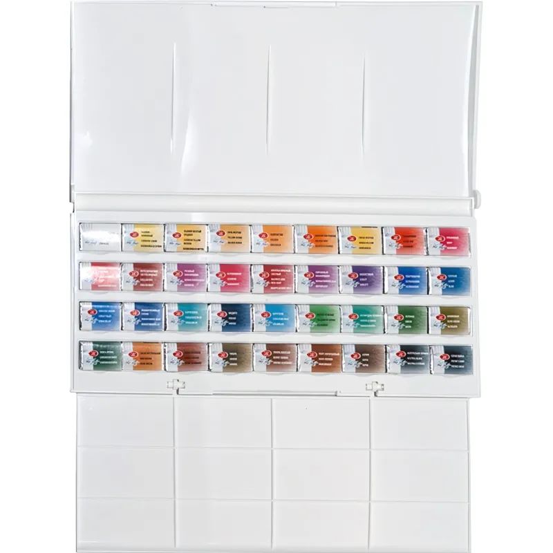 Краски акварельные Белые ночи 36цв кюветы 1942258