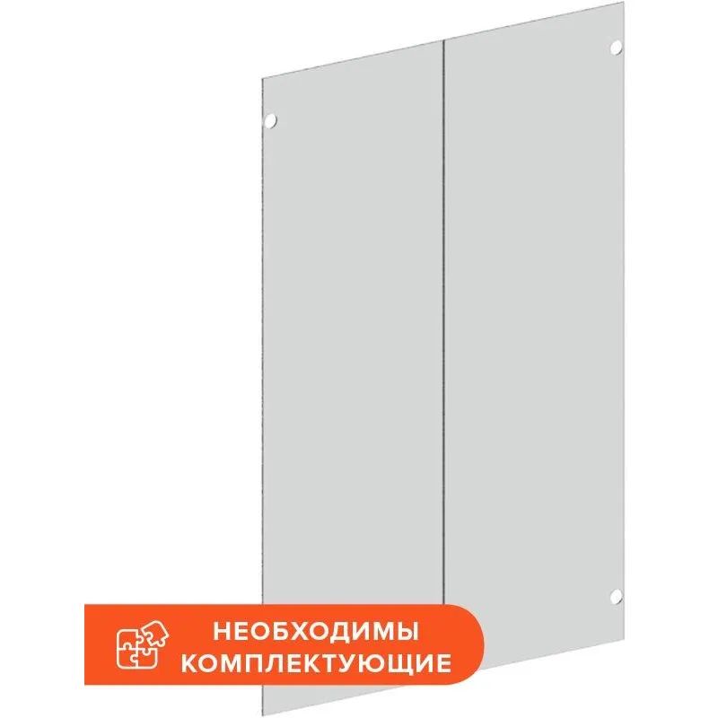 Двери ED_Vita стекл. средние 2шт V-4.3,прозрачные