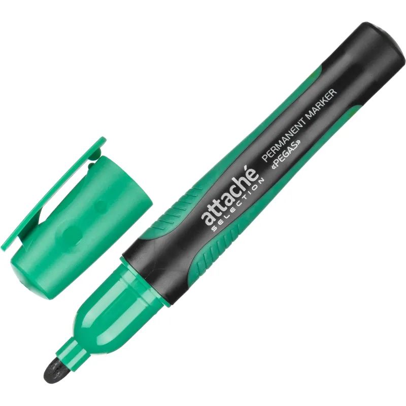 Маркер перманентный Attache Selection Pegas набор 4цв., 2-5мм
