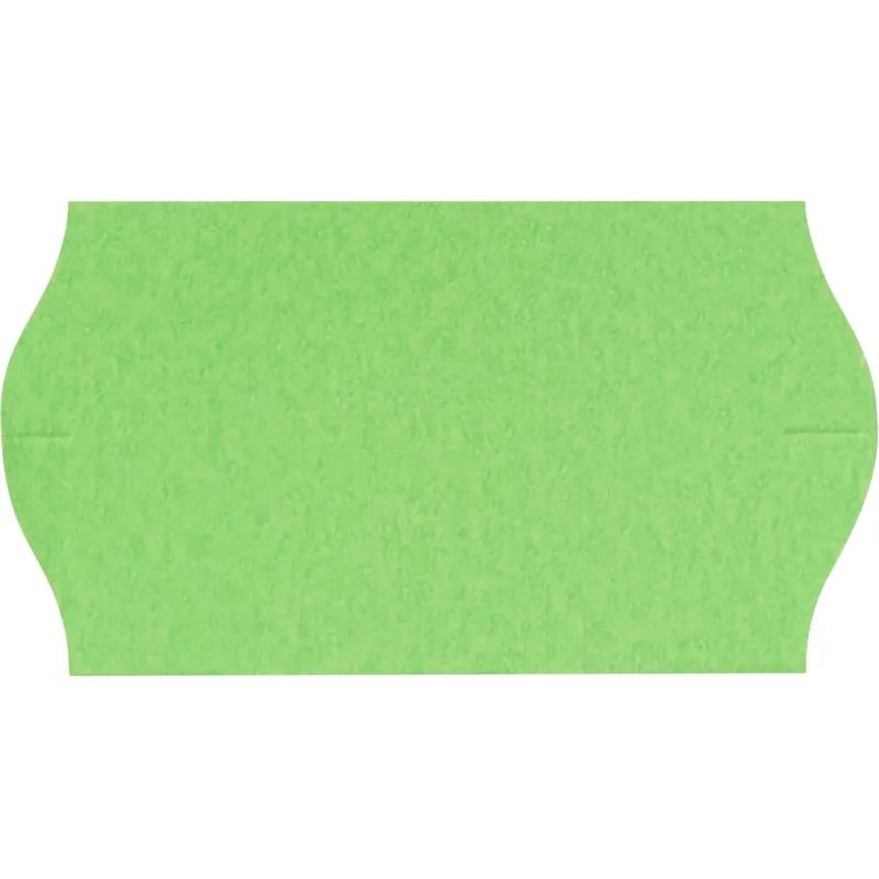 Этикет-лента Эконом 22х12 зел волна 1000шт/рул 10рул/уп