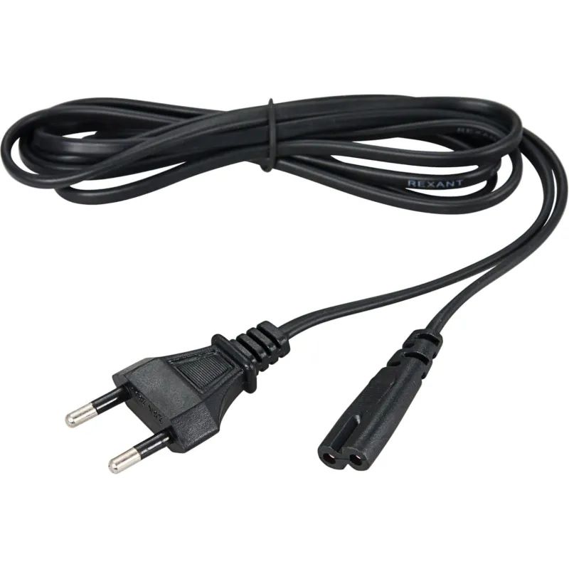 Кабель питания Евро - C7 2х0,5, 1.8 м, Rexant, чер, 11-1101