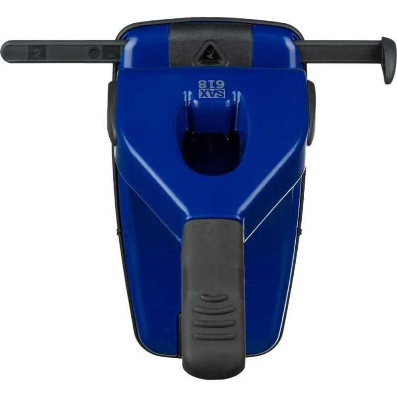 Дырокол SAX 618 до 65л., металл, с лин., синий, Австрия-Венгрия