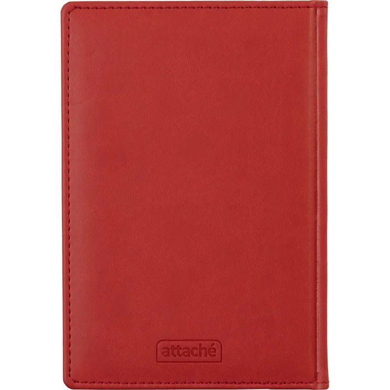 Ежедневник недатированный красный,А5,143х210мм,176л,ATTACHE Сиам