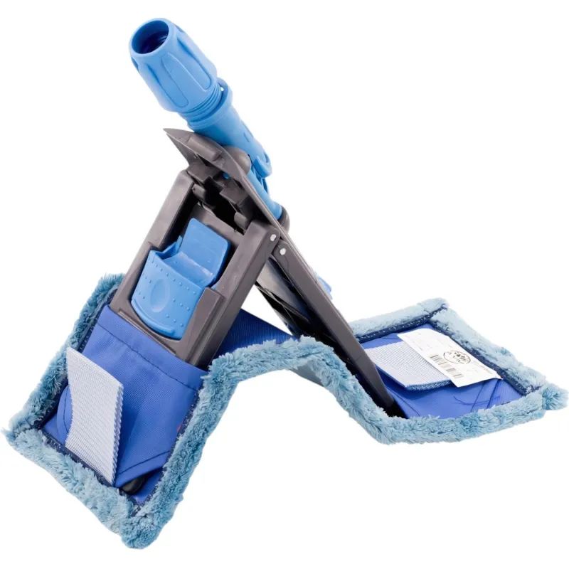 Держатель МОПа универс. пластик 40х11см т.серый/синий NPK195