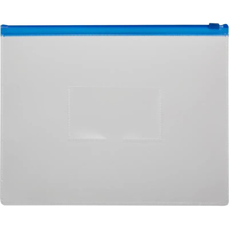 Папка-конверт на молнии 228х335 син