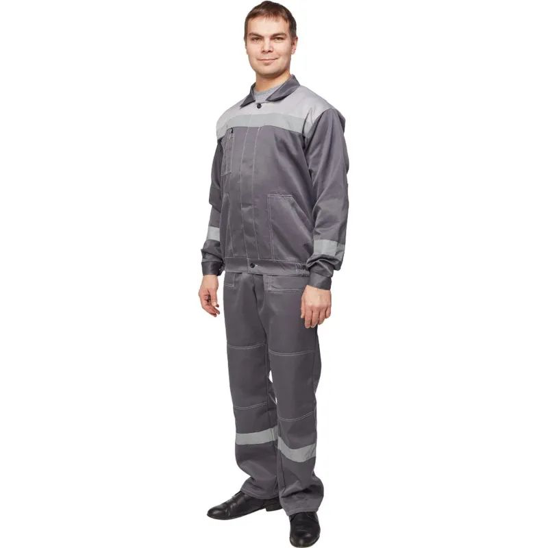 Костюм летний муж. л22-КБР т.сер./св.сер (р.48-50) 170-176