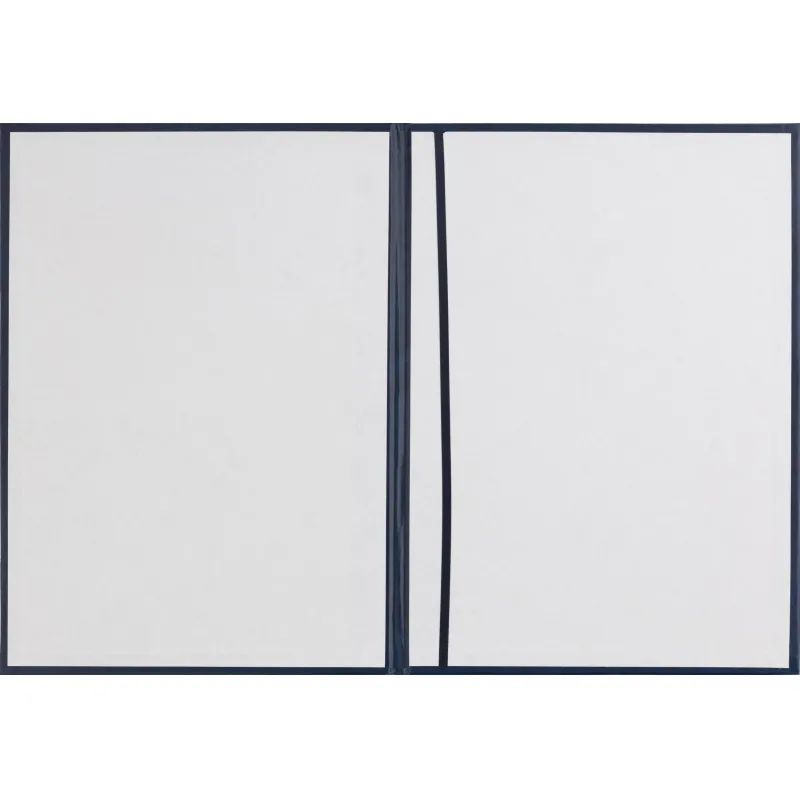 Папка адресная бумвинил А4 (объемная) Поздравляем с виньеткой синяя