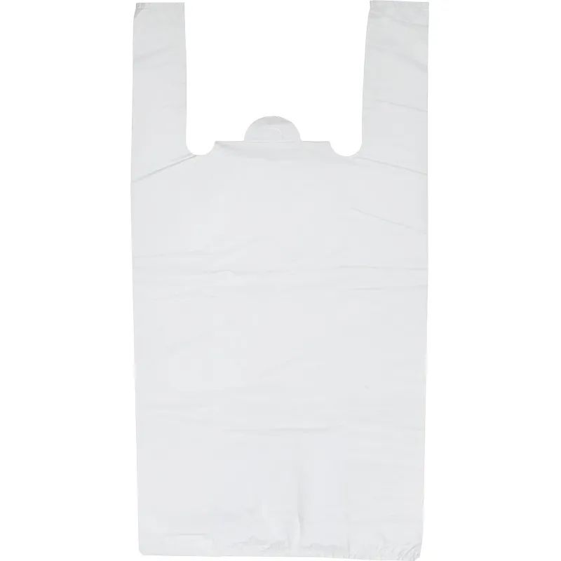 Пакет-майка ПНД 30+18х55., 15мкм ,100шт./уп. белый