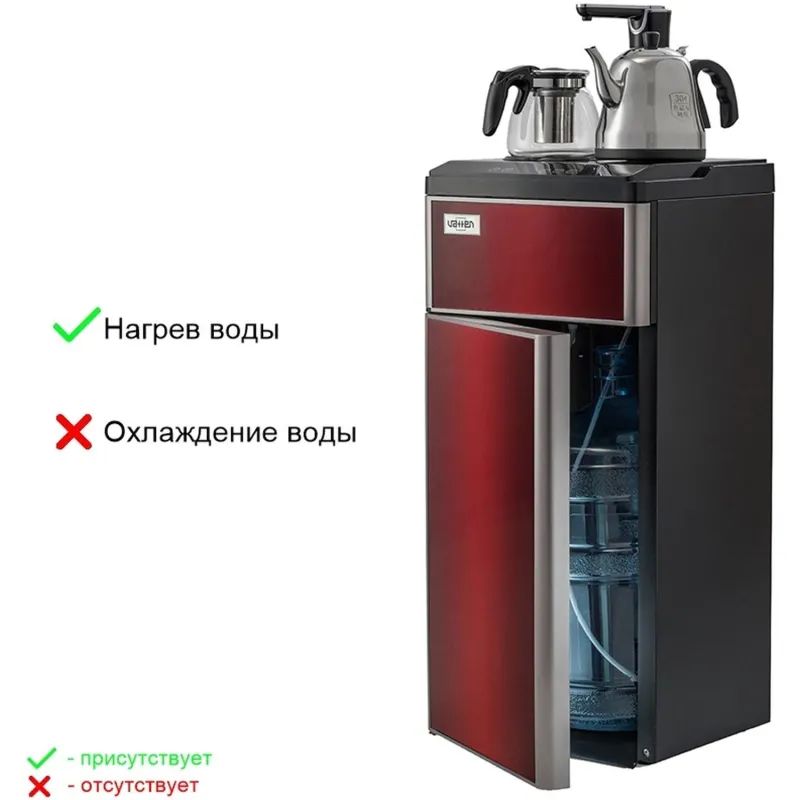 Кулер для воды VATTEN L50RFAT tea bar напольн, электрон, нижняя загрузка