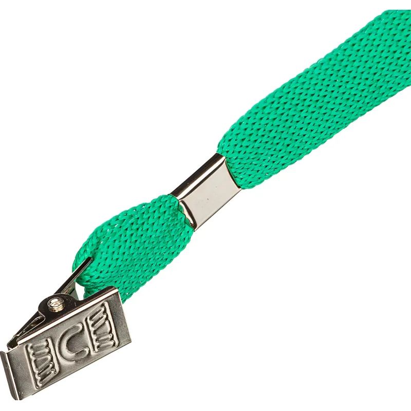 Бейдж 120х87мм металл зажим/тесьма зел.(10шт.) 1065ГК-108