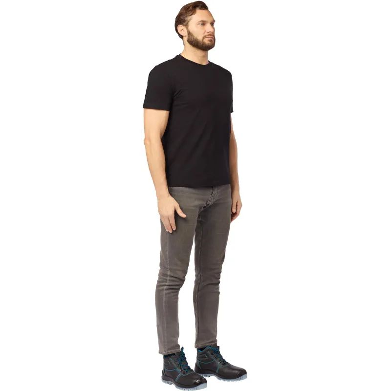 Футболка (160 г.) с кор.рукавом чрн.(L)