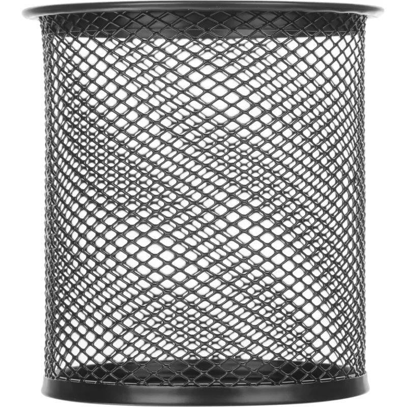 Подставка-стакан Attache d82х98мм круглая металл сетка черная