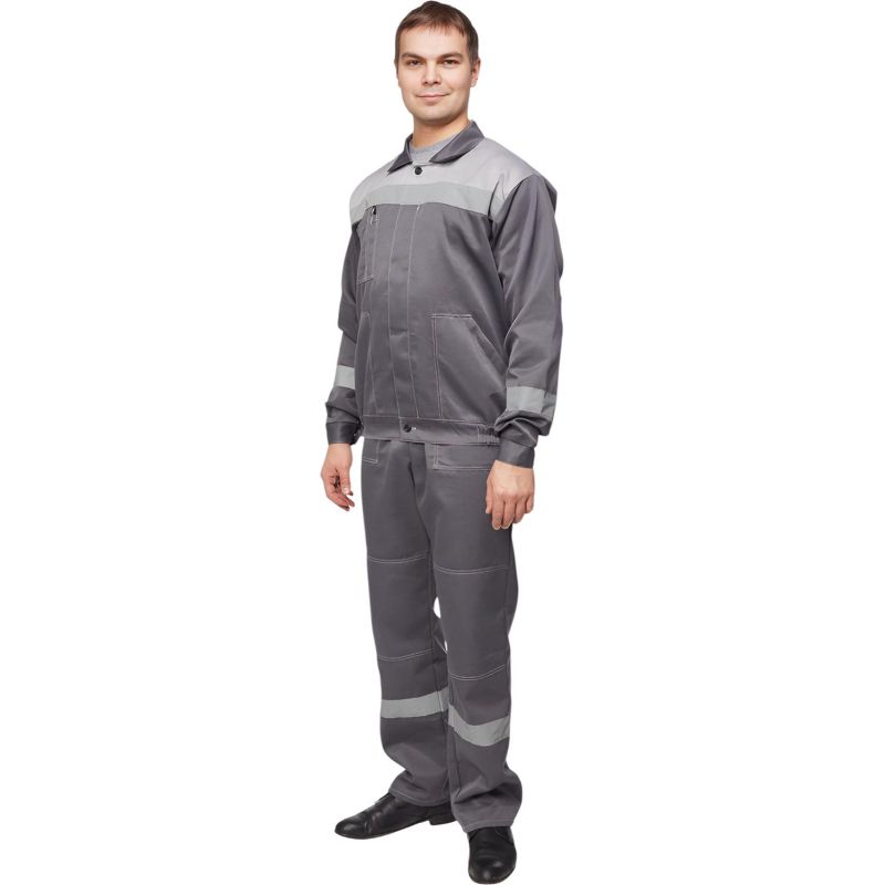 Костюм летний муж. л22-КБР т.сер./св.сер (р.52-54) 194-200