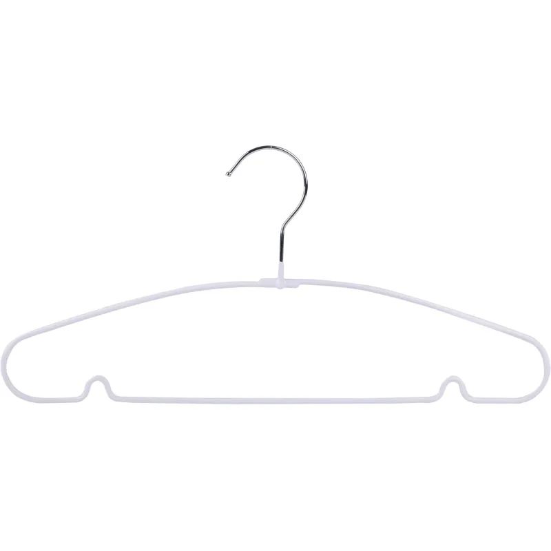 Вешалка-плечики WW_Attache MHT001/MHP048 мет,прям,пок.ПВХ,р48-50 бел.УП10шт
