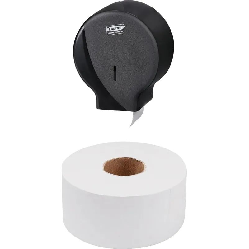 Бумага туалетная д/дисп Luscan Professional 1слбелвторвтул200м 12рул/уп