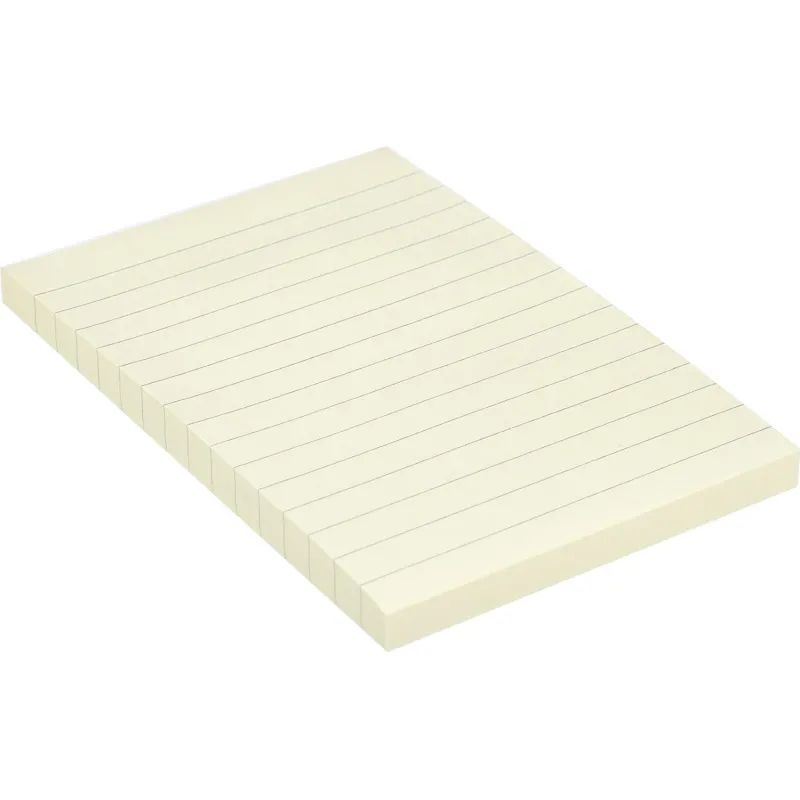 Стикеры Kores бум.для зам. 100х150 желтая 100л. линейка &#039;46510