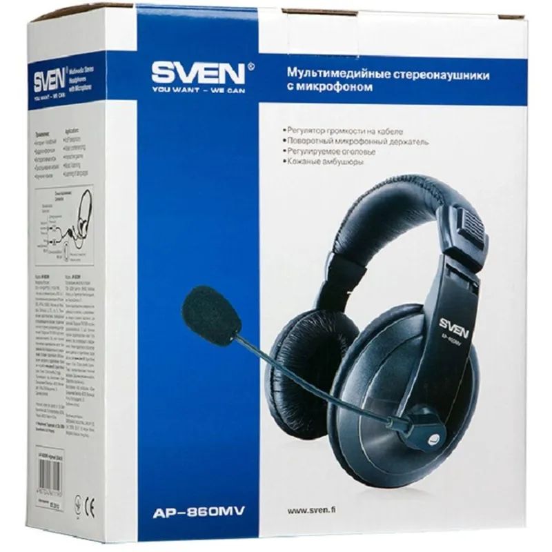 Гарнитура SVEN AP-860MV, черная