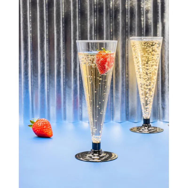 Бокал одноразовый д/шамп,Комус 180 мл прозрачн.,ПС 6шт./уп