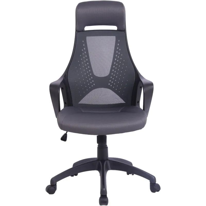 Кресло BN_Hg_EChair-578 TC сетка/ткань черный, пластик черный