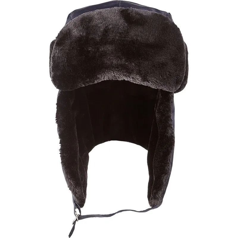 Шапка-ушанка (тк.Оксфорд)т.син (р.59)