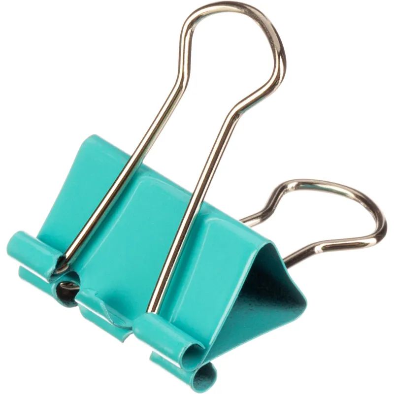 Зажимы для бумаг ассорти цветн (19мм,25мм,32мм), 12шт/уп Attache,пласт.бок