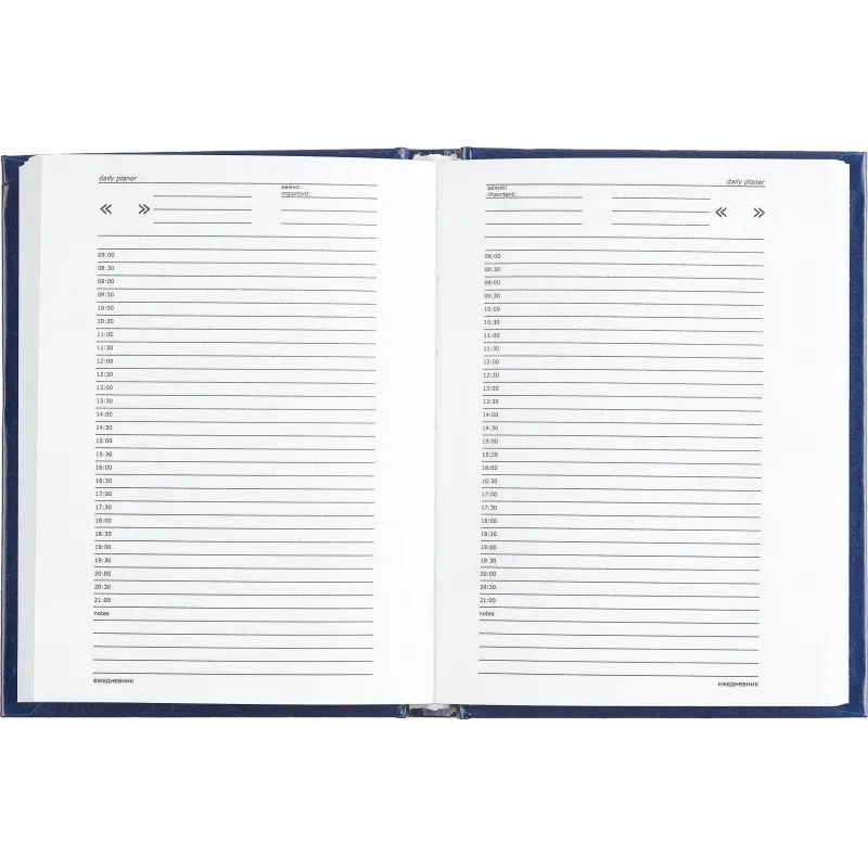 Ежедневник недатированный Attache Economy,бумвинил,синий,А6,105х140мм,128л