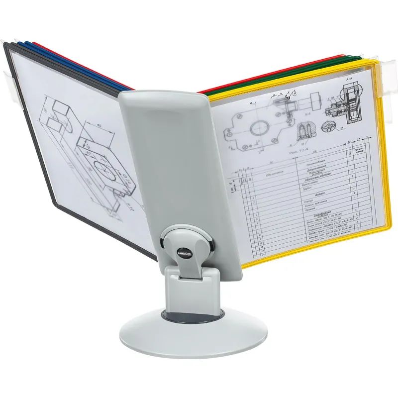 Демосистема настольная Promega office FDS031 вращ. 10 пан. св.сер/ассорти