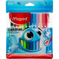 Фломастеры Maped COLOR&#039;PEPS OCEAN,супер-смываемые,12цв/наб,845720