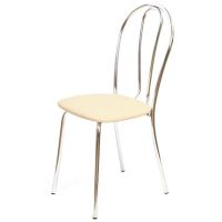 Стул для столовых UP_Венус каркас хром, к/з бежевый Z21