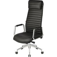 Кресло BN_Fc_Руководителя Echair-528 ML кожа черная, алюминий
