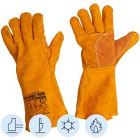 Краги сварщика спилковые Ампаро Трек-Фрост Лонг утепленные пятипалые (6750)