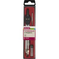 Готовальня Attache 135 мм, 3 предмета  S19003B, пласт.пенал