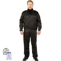 Костюм охранника К-м  Альфа  черн.(р.48-50)/170-176