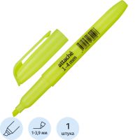 Маркер текстовыделитель желтый 1-3,9мм Attache