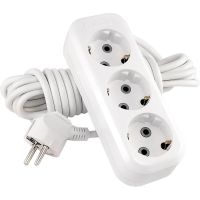 Удлинитель LUX У3-Е-03 3 входа 3м  с заземлением, 250В, 16А