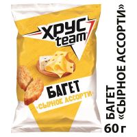 Сухарики Хрустим багет сырное ассорти 60 г