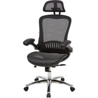 Кресло BN_Hg_EChair-552 TTW Net сетка черная, хром