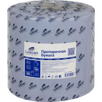 Бумага протирочная Luscan Prof 2сл 1000лx1рул/уп 360м голубая с перфорацией