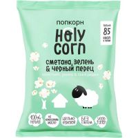 Попкорн Holy Corn сметана, зелень и черный перец, 20 г