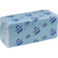 Салфетки бумажные Luscan Profi Pack 1сл24х24 пастель голубые400 шт/уп