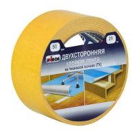 Клейкая лента двухсторонняя 50ммх25м Unibob (ткань)