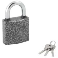 Замок навесной KD (25xd=4) металл хром/серый (2кл)