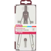 Готовальня Attache Крон-циркуль 170 мм,запасной грифель,пласт.пенал S08002