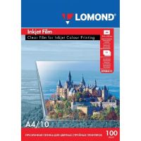 Пленка для проекторов Lomond (708411) прозр. д/струйн.цв. А4 100мкм, 10л/уп