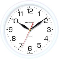 Часы настенные Troyka 21210213 круг., d245мм, плав.ход, пластик