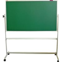Доска меловая магнитная зеленая Attache Twist 100х150 вращ.мобильн РФ-Корея