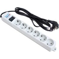 Сетевой фильтр PILOT-S (6/7м/10А/80Дж/белый)